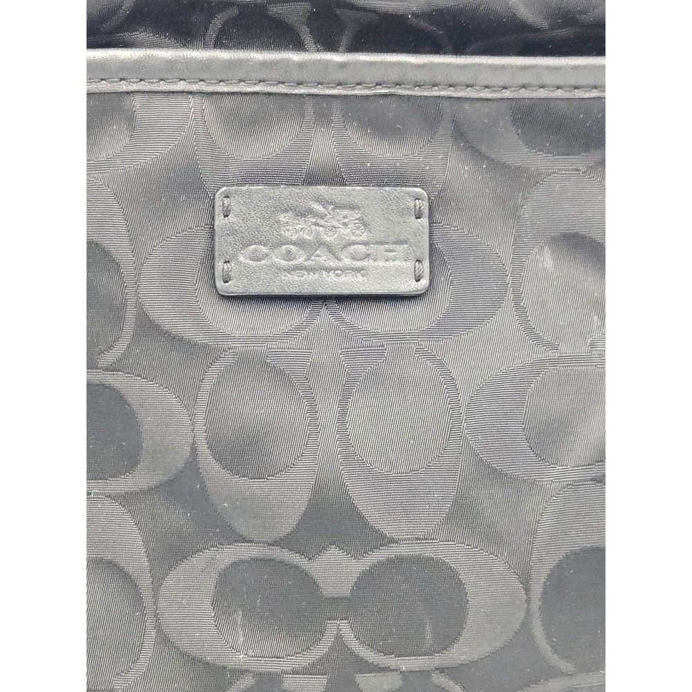 Coach Signature File Bag Black Jacquard Crossbody C1453-32971 - Picture 2 of 11